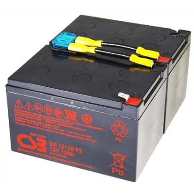 Batterie CSB CSB UPS Remplacement de la batterie SET RBC6 (Câbles incl.)