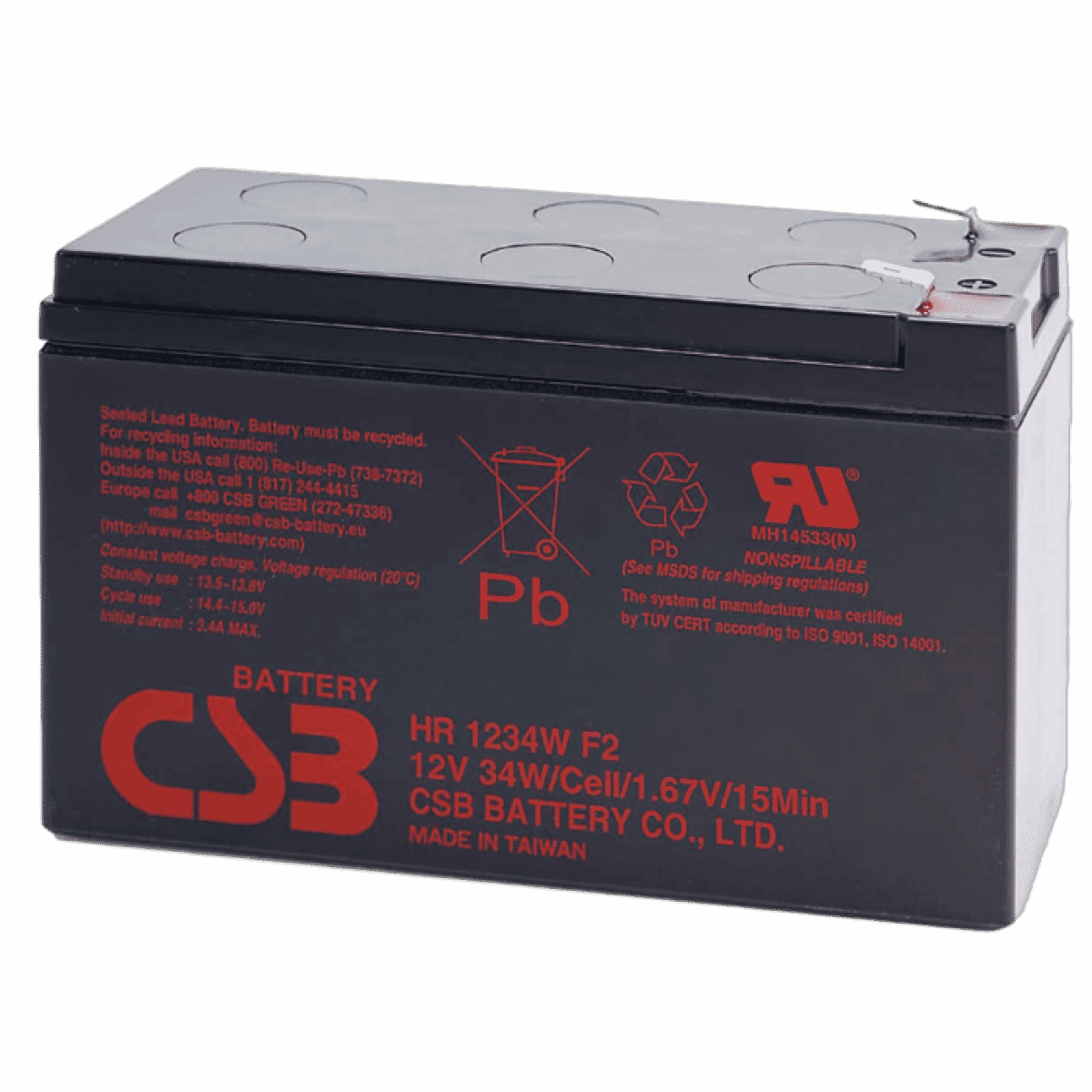 Batterie CSB CSB UPS Remplacement de la batterie SET RBC110