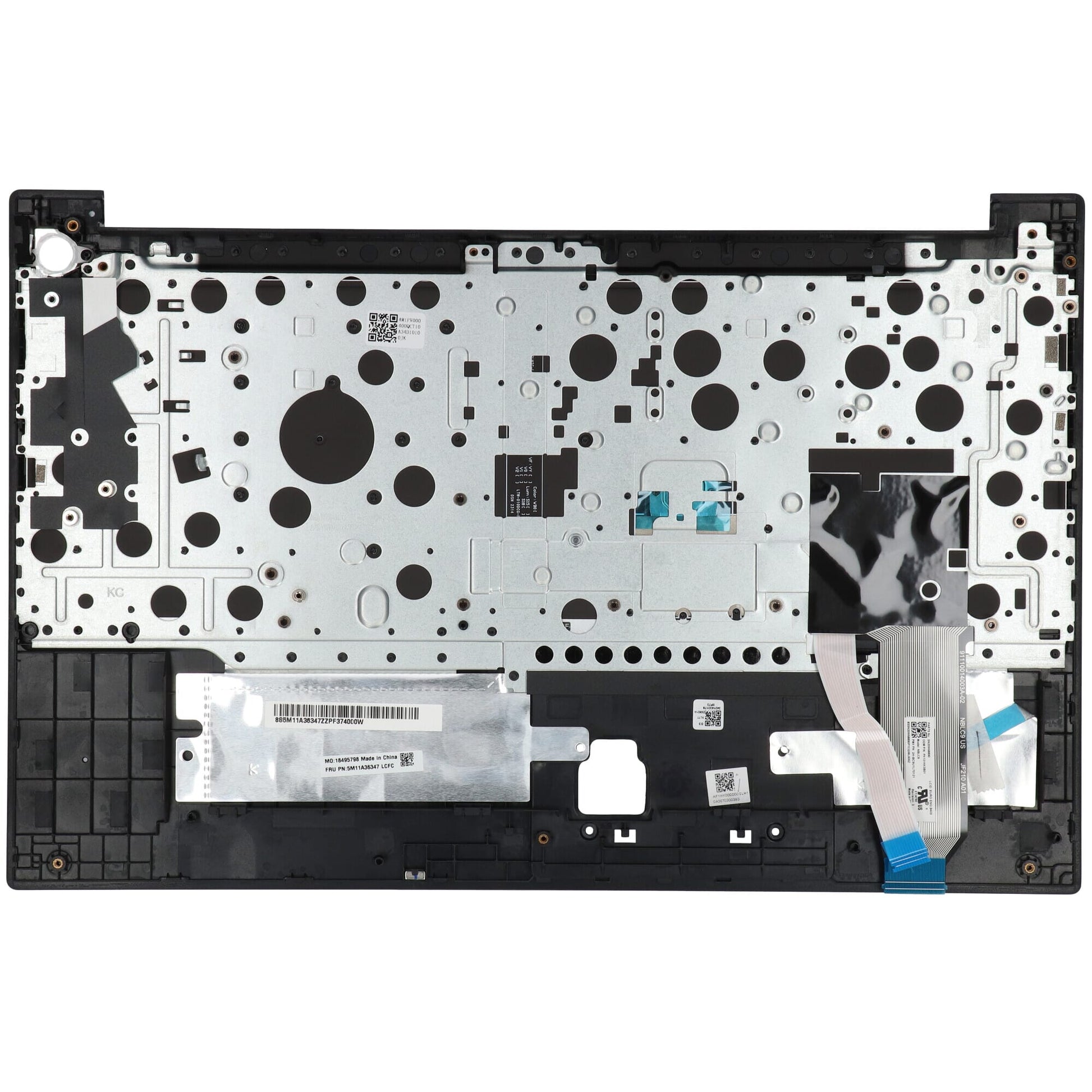 Clavier d'ordinateur portable de Lenovo Qwerty Us + couvercle supérieur-noir