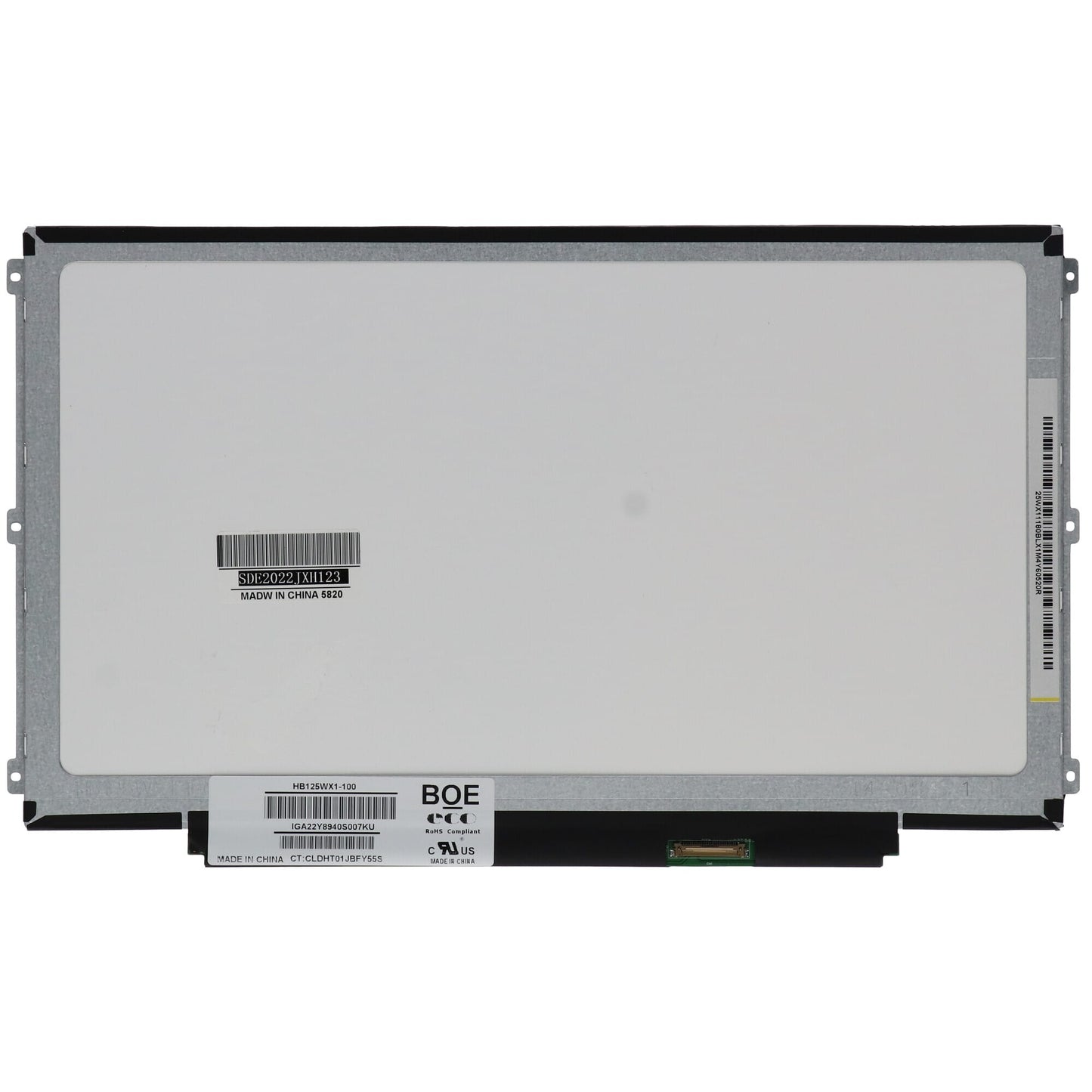 Écran LCD OEM 12,5 pouces 1366x768 MAT 30pin EDP
