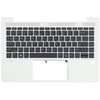 Clavier d'ordinateur portable HP Qwerty US + HEAUX TOP, backlit -Silver