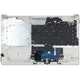 Clavier d'ordinateur portable HP Azerty BE + COUVERTURE TOP - Argent