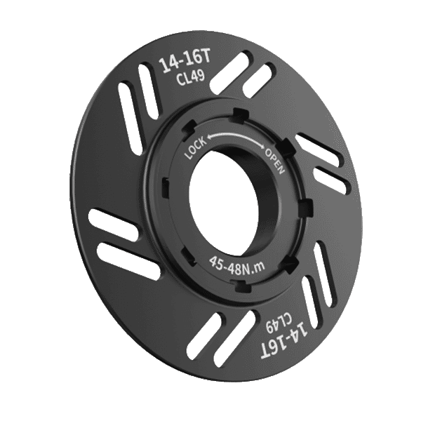 Motinova écrou de blocage de roue de chaîne VTT - cl=49mm-16t