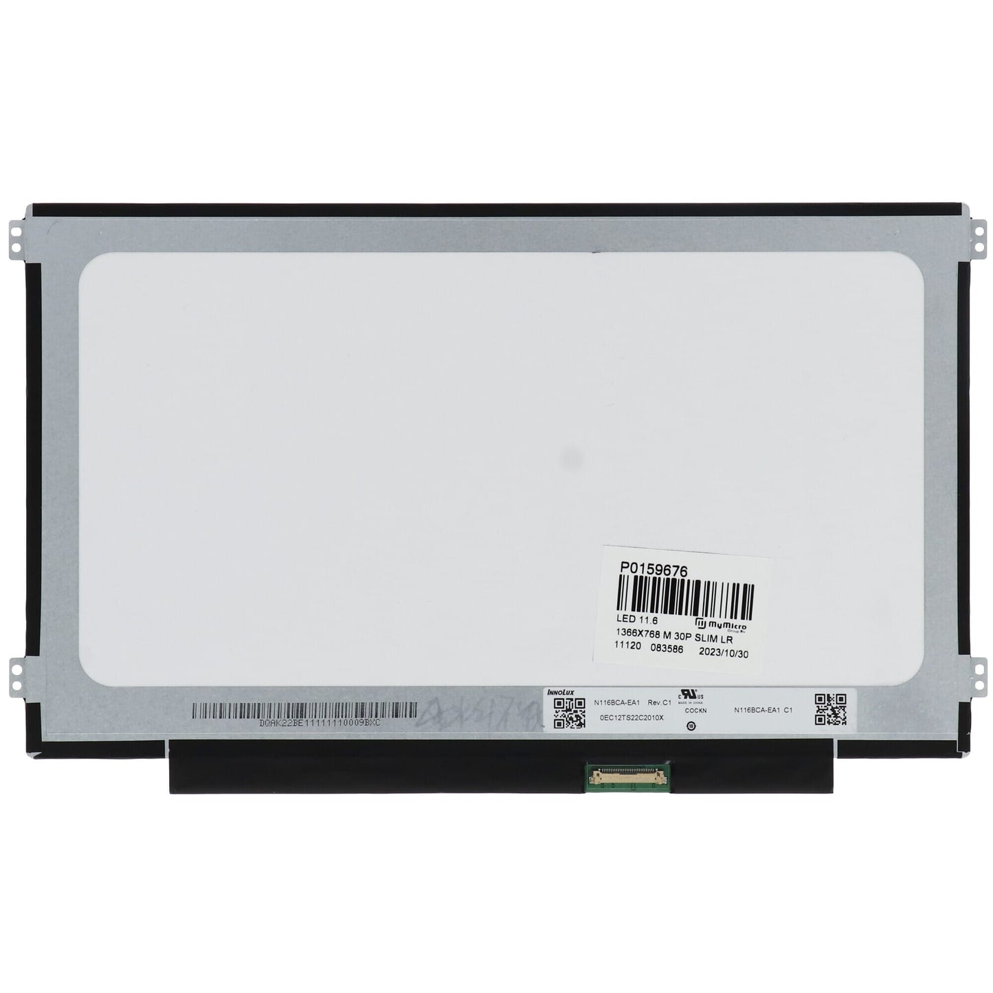 Écran LCD OEM 11,6 pouces 1366x768 MAT 30pin EDP, IPS