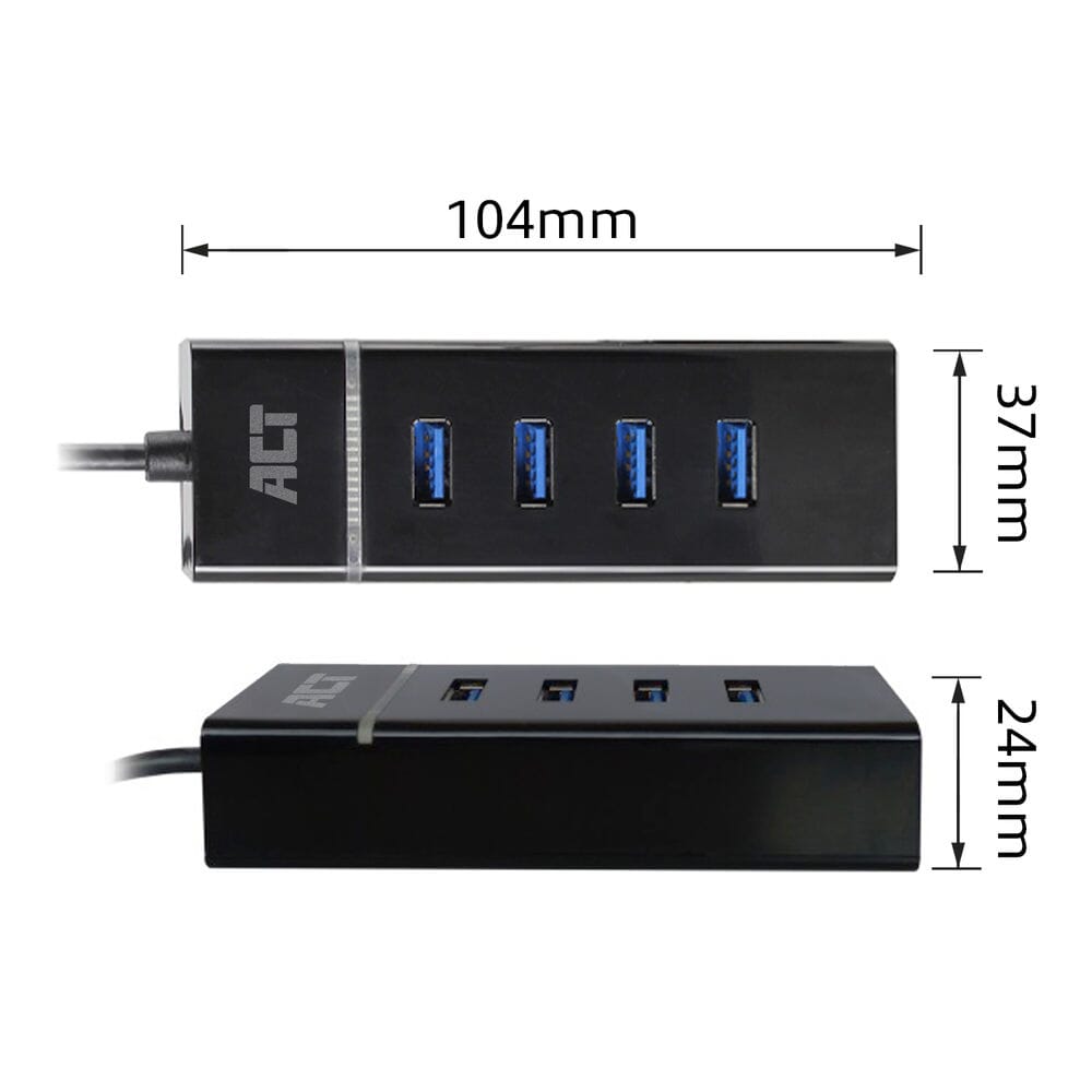 Act Connectivité USB-C Hub 3.2 avec 4 ports USB-A