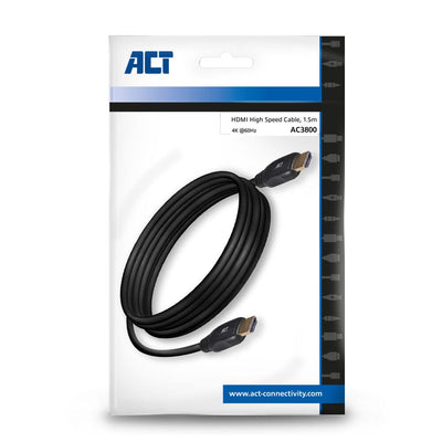 Acte 1,5 mètres HDMI Câble vidéo à grande vitesse v2.0 mâle mâle