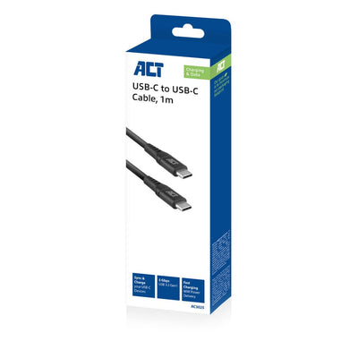 ACT USB 3.2 GEN1 Câble de données de chargement C Male C mâle 1 mètre