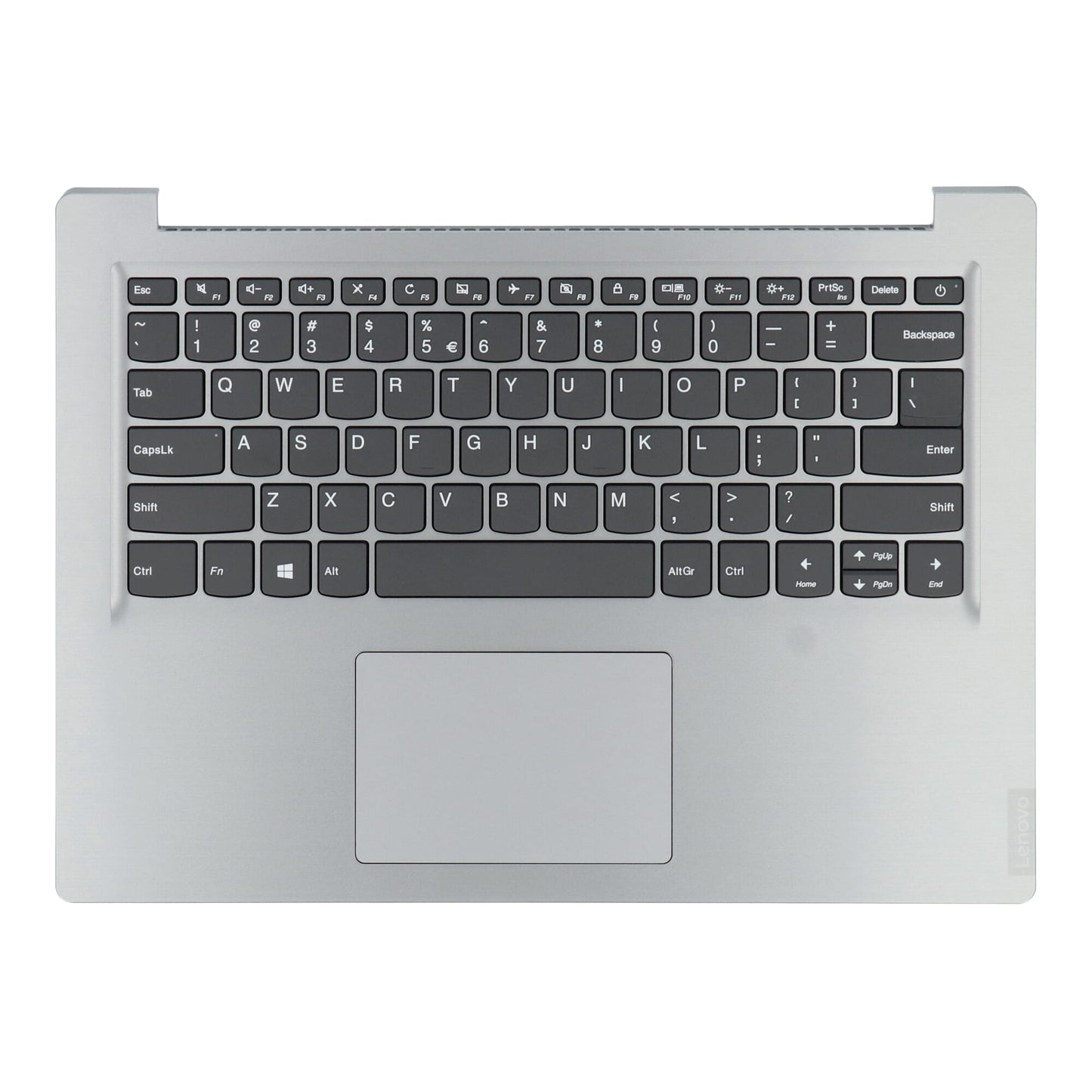 Clavier d'ordinateur portable Lenovo Qwerty Us + Haut Top Silver