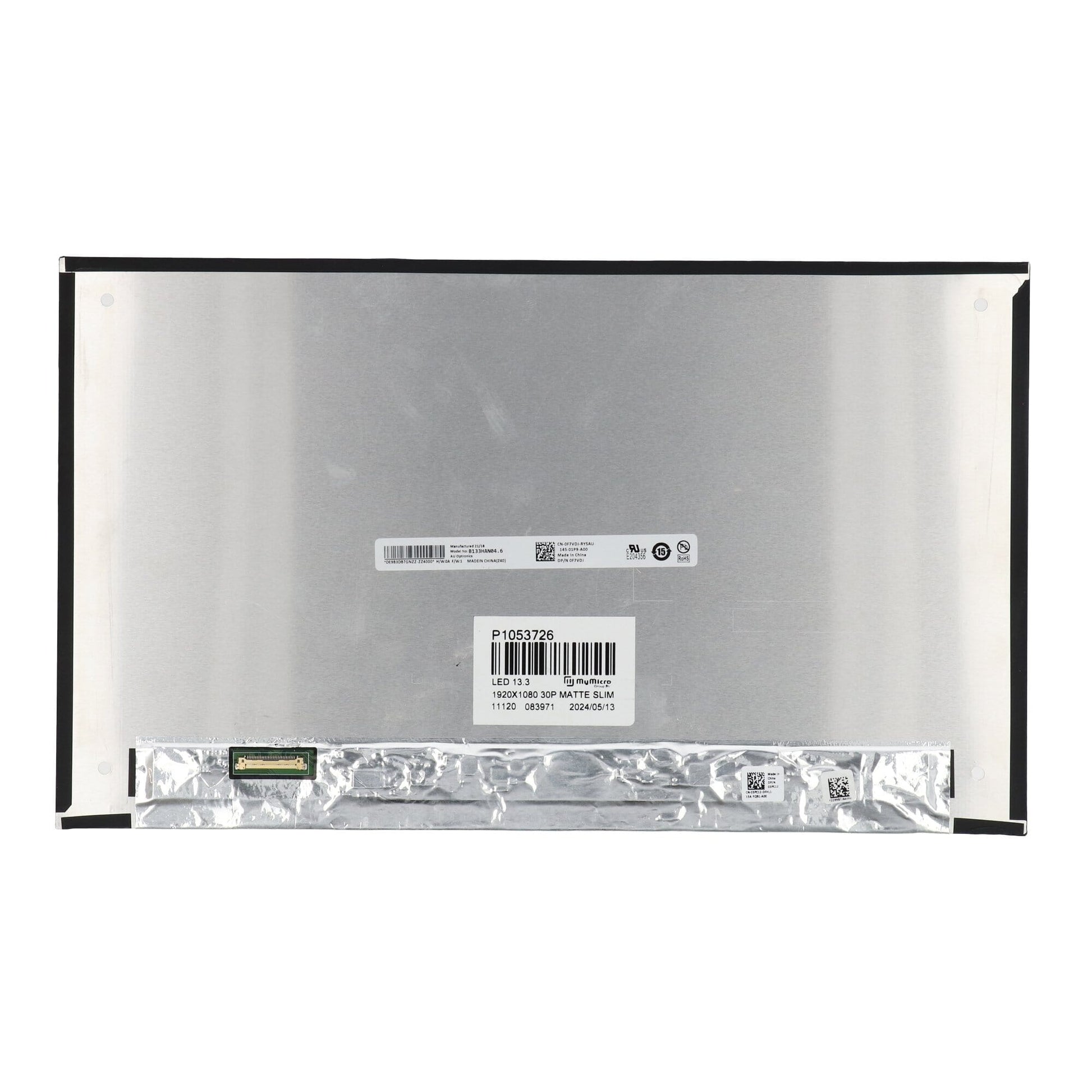 Écran LCD 13,3 pouces 1920x1080 mat 30pin EDP, IPS