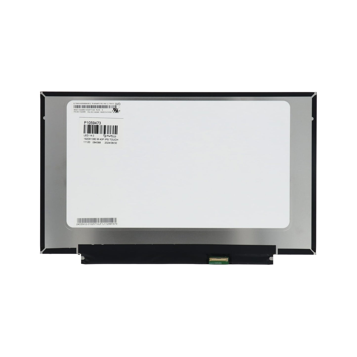Écran LCD OEM 14,0 pouces 1920x1080 Mat, 40pin 20 mm, IPS, Touch
