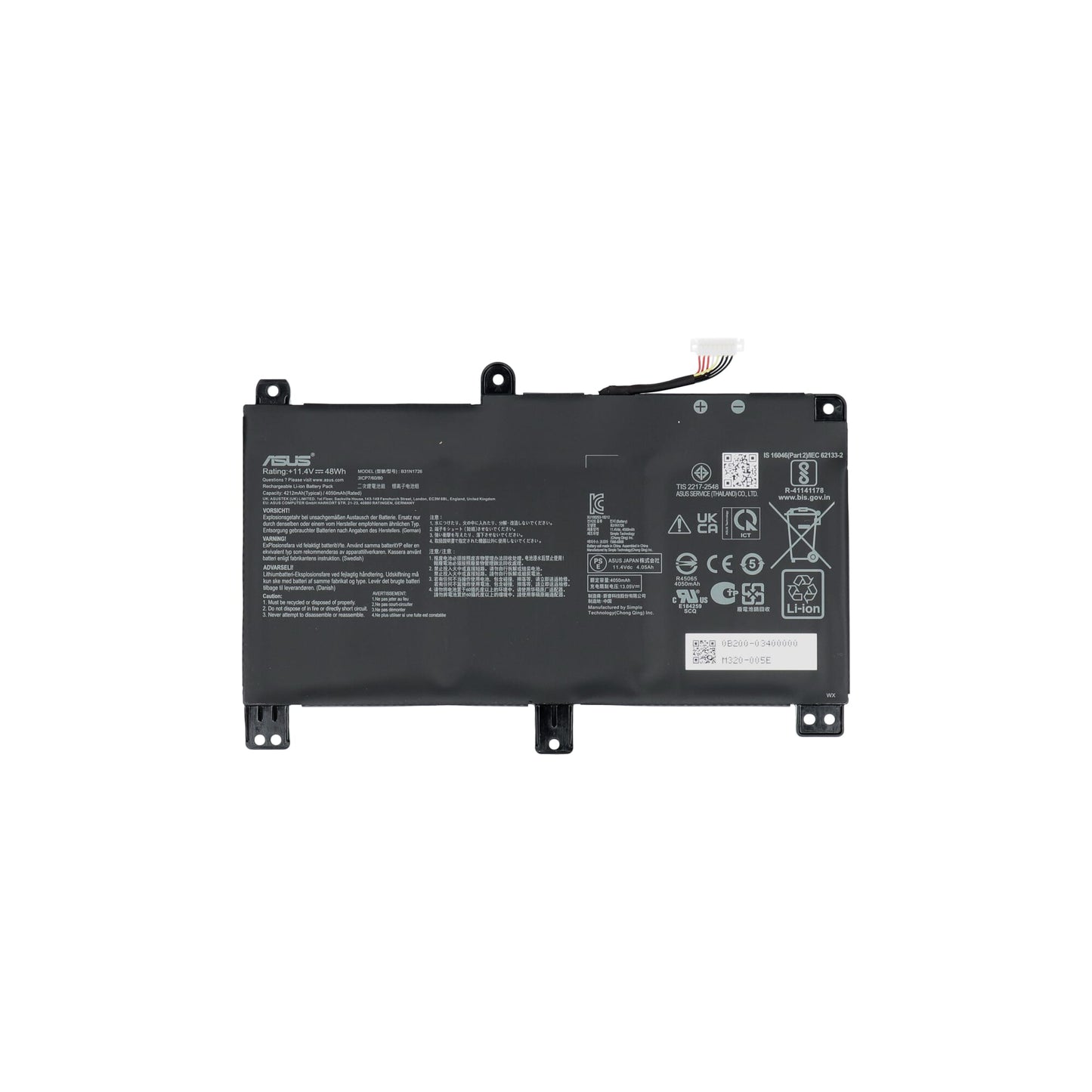 ASUS Batterie d'ordinateur portable 4200mAh