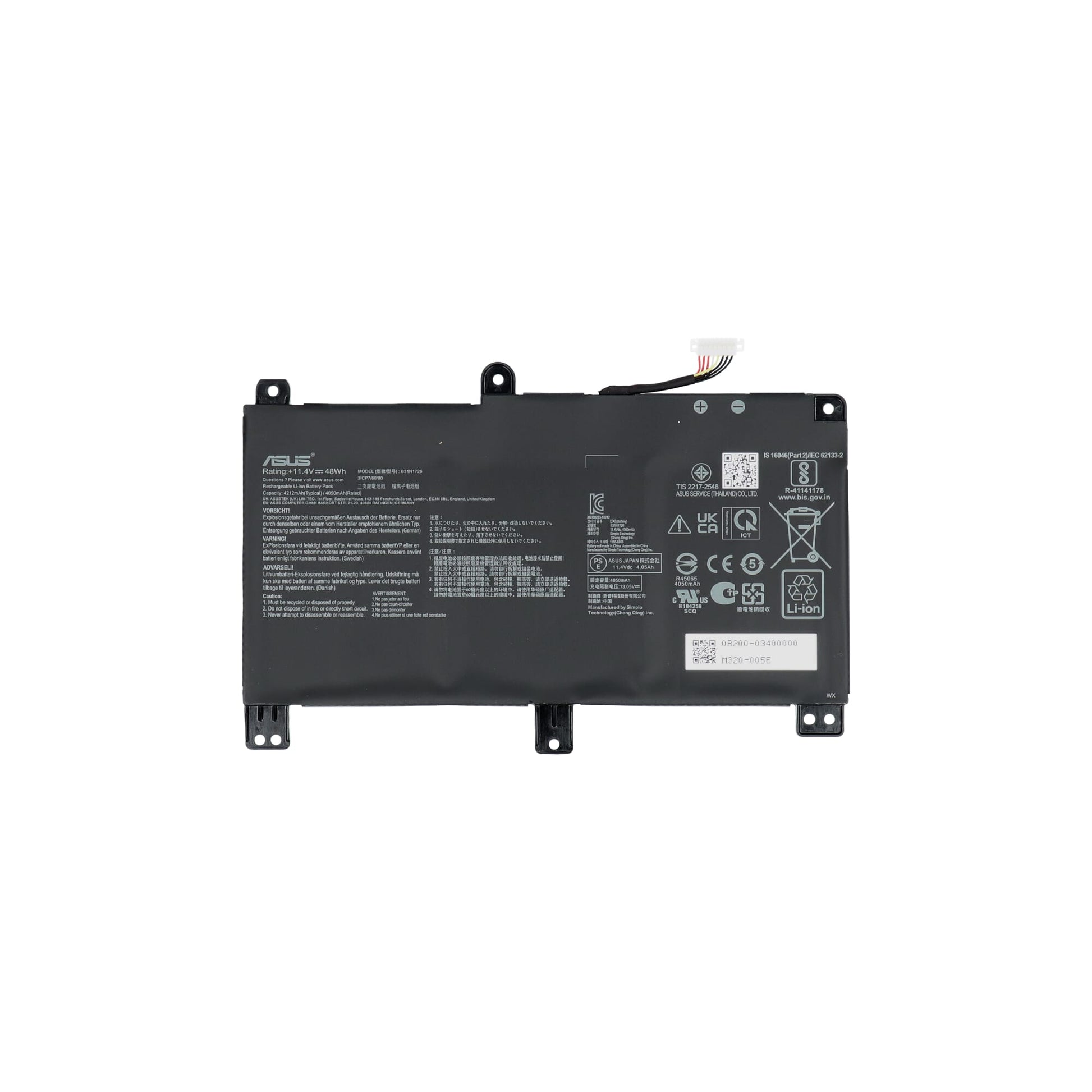 ASUS Batterie d'ordinateur portable 4200mAh