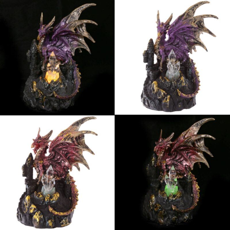 Dark Legends Dragon sur le château LED Crystal