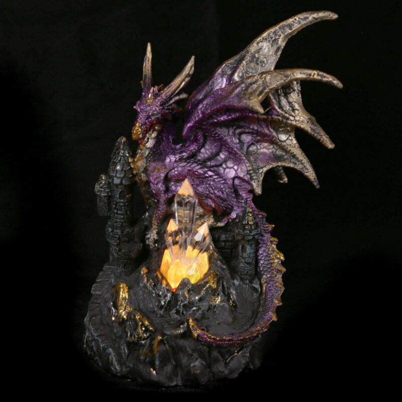 Dark Legends Dragon sur le château LED Crystal