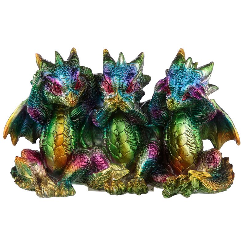 Rainbow Dragon Metallic entend silencieuse silencieuse