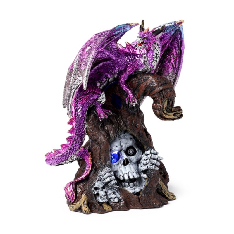 Dark Legends Keeper of the Death Gate Dragon Amethiste LED