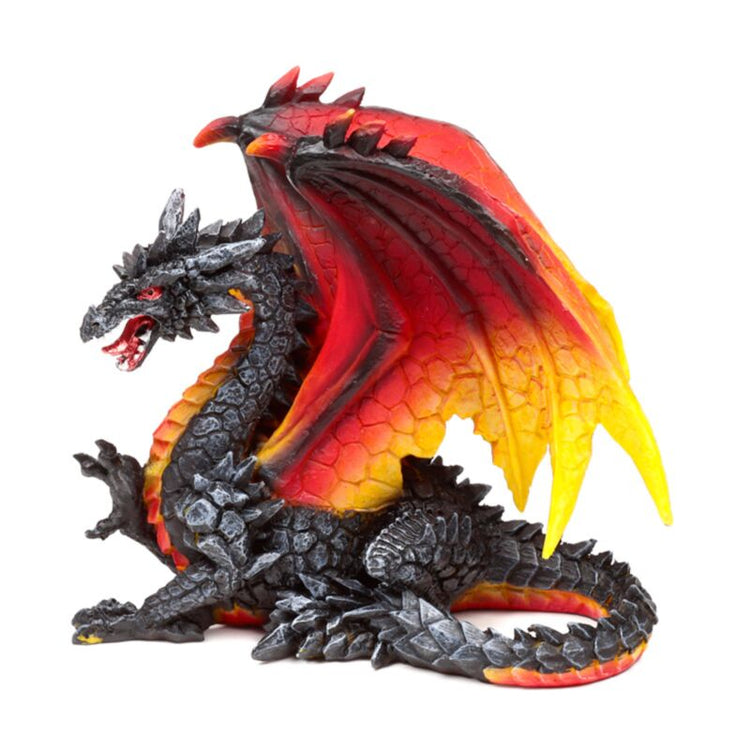 Dark Legends Protector of the Night Obsidian Fire Dragon 21cm