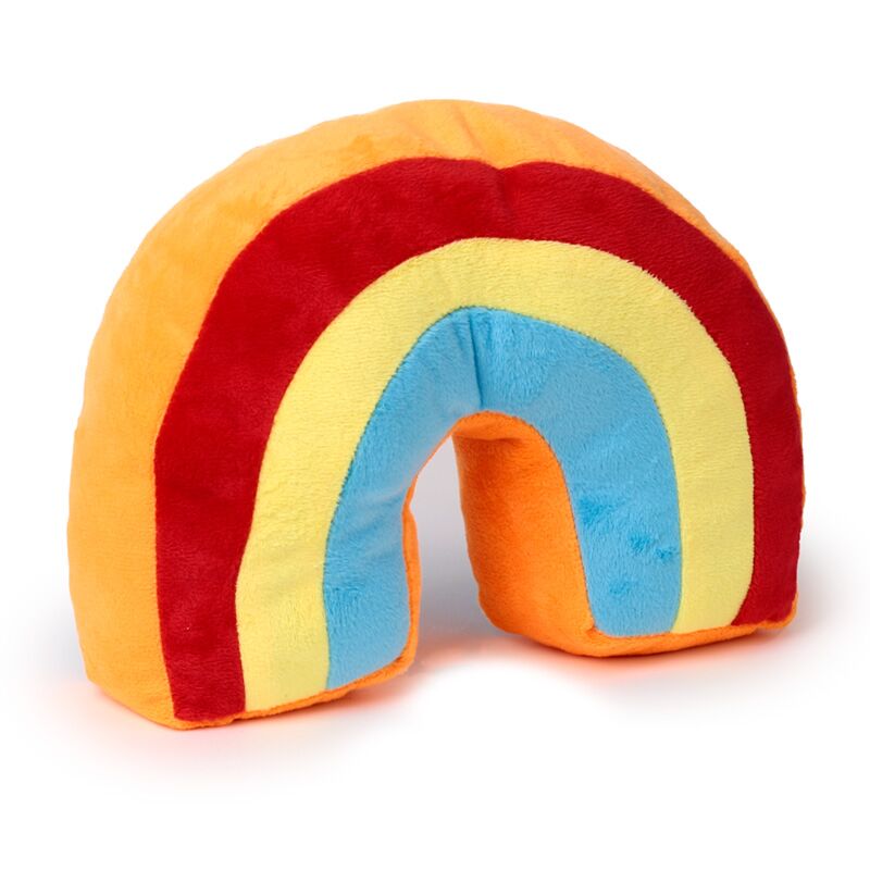 Bouchon de porte en peluche arc-en-ciel