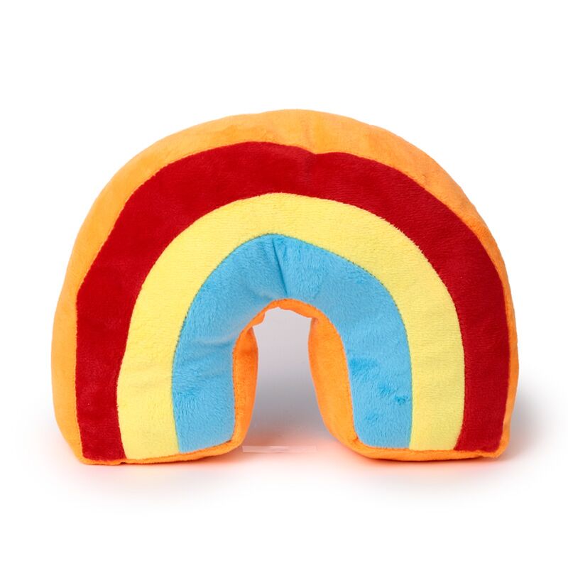 Bouchon de porte en peluche arc-en-ciel