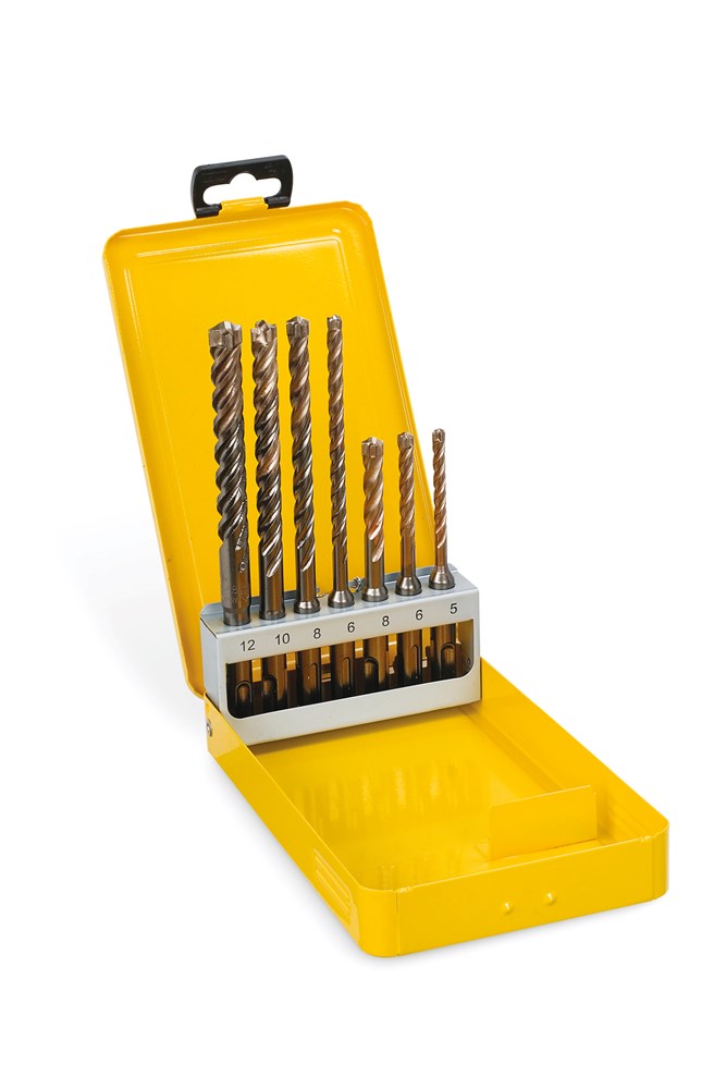 Dewalt accessoires cassette 7 pièces SDS+ perceuse xlr (5, 6x2, 8x2, 10, 12mm) - dt8976-qz