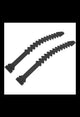 foot straps junior 25 cm noir 2 pièces