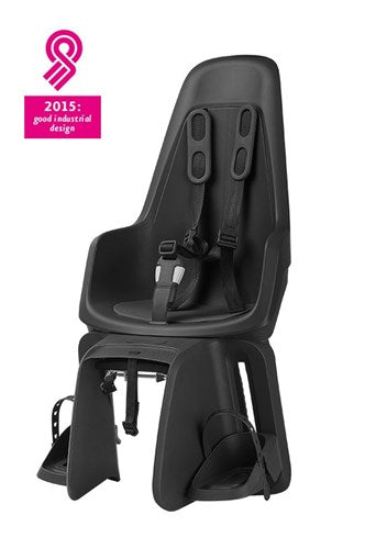 Bobike One Maxi Bicycle Seat derrière avec EB-D Carrier Confirmation Urban Black