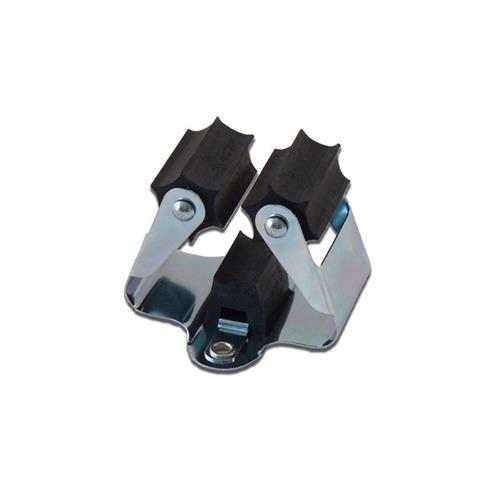 Pince à poignée prax ø25 rouleau noir pour poignées de 20 à 30 mm