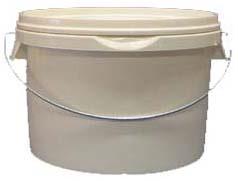 Seau blanc conteneur euro + couvercle 10ltr