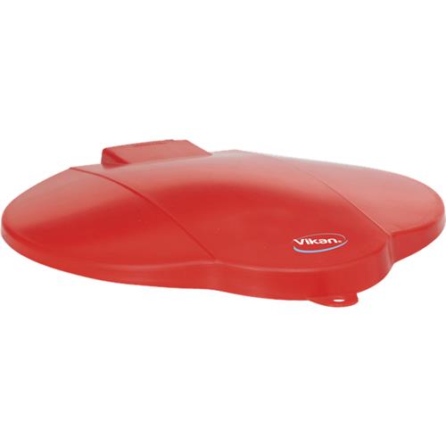 Couvercle de seau Vikan rouge 12 litres. avec bec verseur