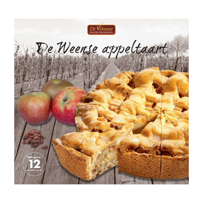Tarte aux pommes de Vienne de la Confiserie Veluwe 12 pièces (1800 grammes)