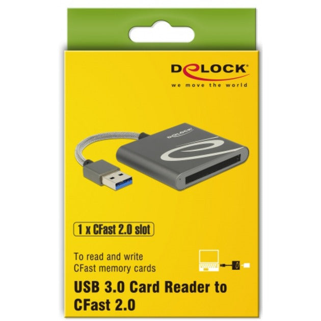 Lecteur de carte Dellock USB 3.0 pour les cartes mémoire Cfast 2.0