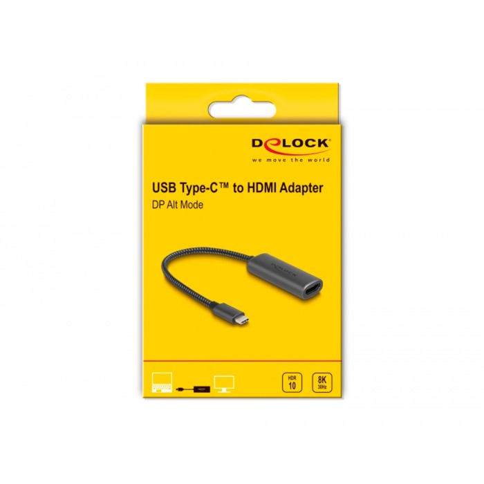 Dellock USB-C (mâle)> HDMI (femelle) (mode DP ALT)
