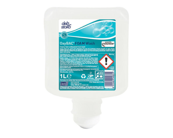 Mousse nettoyante Deb oxybac (1 litre)