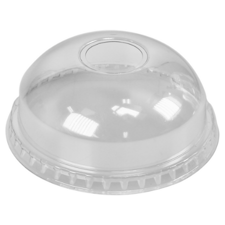 Couvercle apet dôme avec trou transparent (50x 95mm)