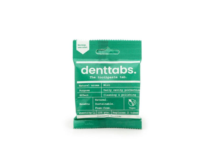 Comprimés de dentifrice denttabs - avec fluor - menthe