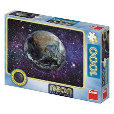 Dinotoys Dino Puzzle - Glow in the Dark Planet Earth - 1000 pièces