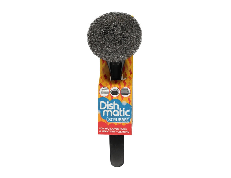 Brosse en acier à vaisselle avec poignée - pinceau interchangeable