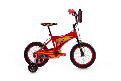 Disney autos Disney Cars Vélo pour enfants - garçons - 14 pouces - rouge - deux freins à main