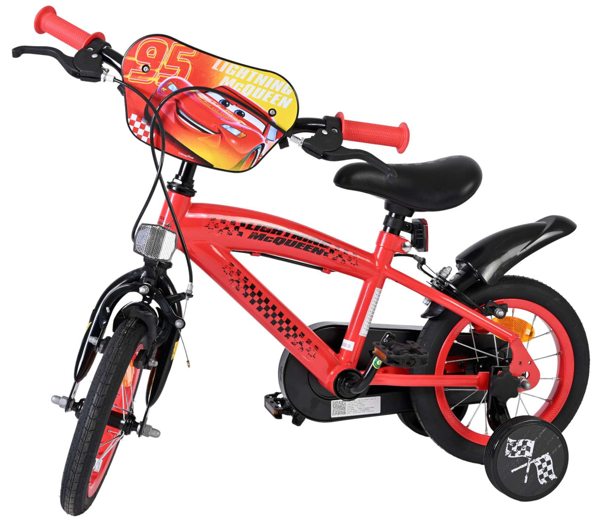 Disney autos Disney Cars Vélo pour enfants - garçons - 12 pouces - deux freins à main