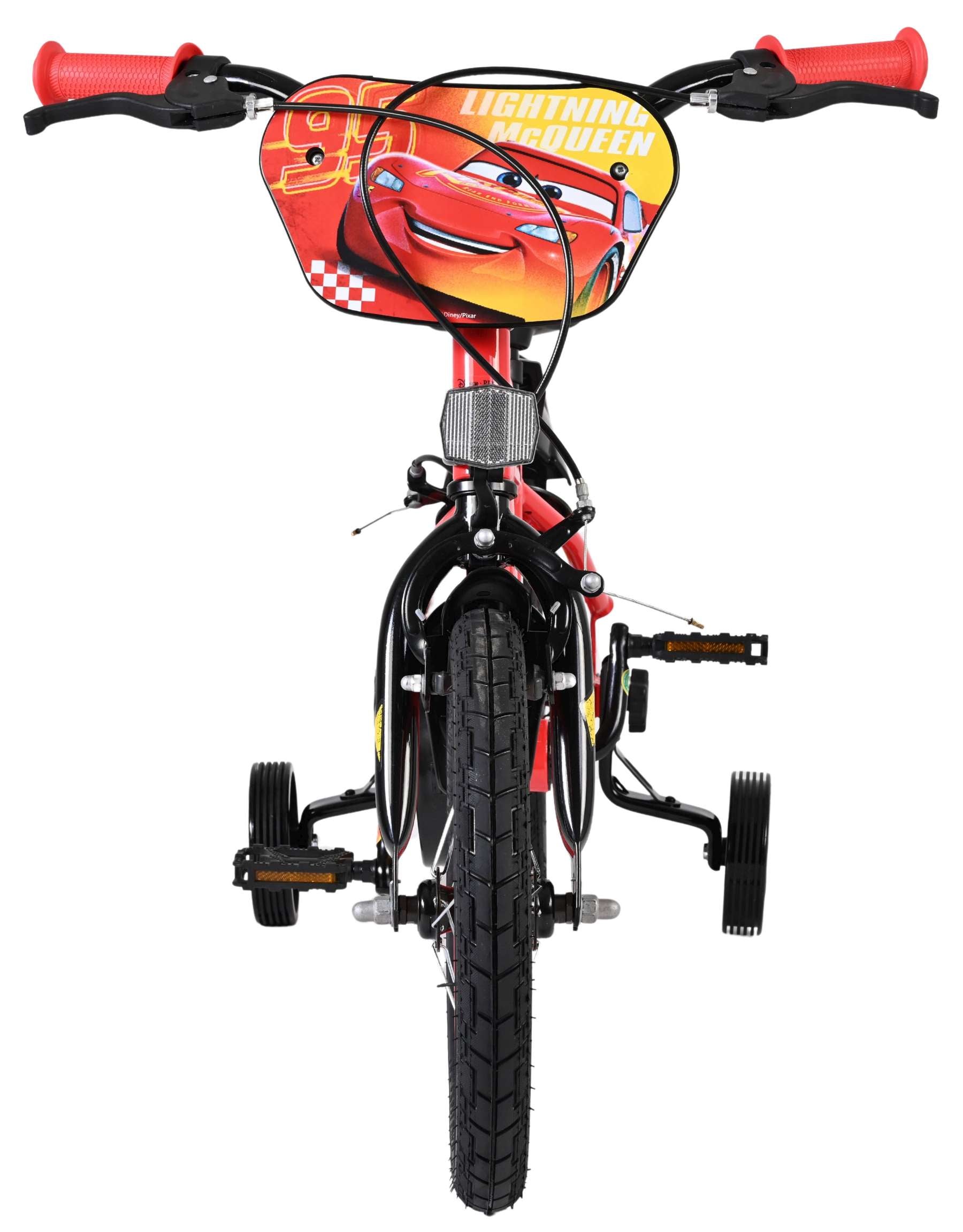 Disney autos Disney Cars Vélo pour enfants - garçons - 14 pouces - rouge - deux freins à main