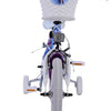 Disney Frozen 2 Children's Bike Girls 14 pouces Blue Purple Two Hand freins