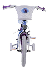 Disney Frozen 2 Children's Bike Girls 14 pouces Blue Purple Two Hand freins - afbeelding 7