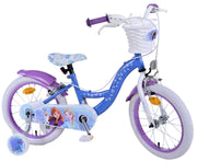Disney Frozen 2 Children's Bike Girls 16 pouces Blue Purple Two Hand freins - afbeelding 2