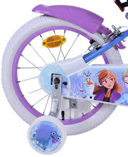 Disney Frozen 2 Children's Bike Girls 16 pouces Blue Purple Two Hand freins - afbeelding 3