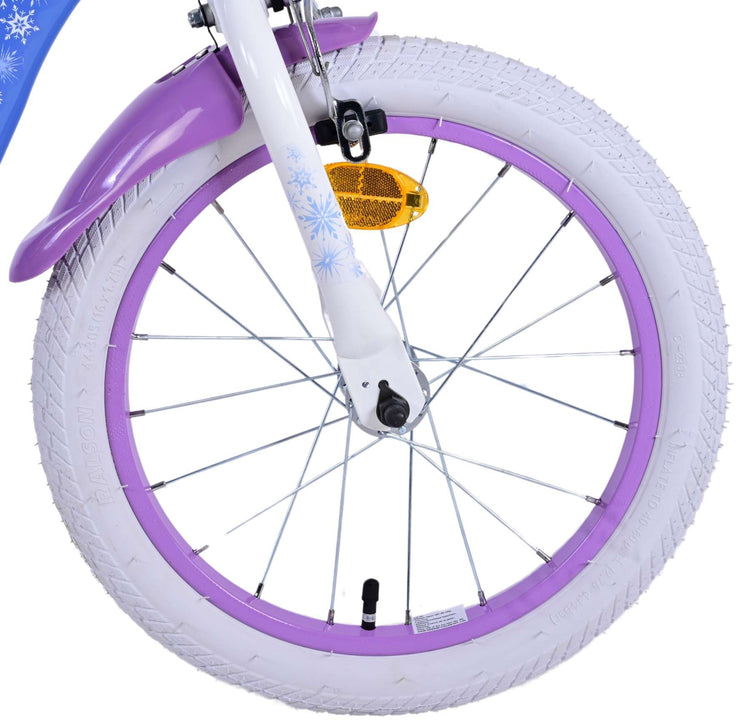Disney Frozen 2 Children's Bike Girls 16 pouces Blue Purple Two Hand freins