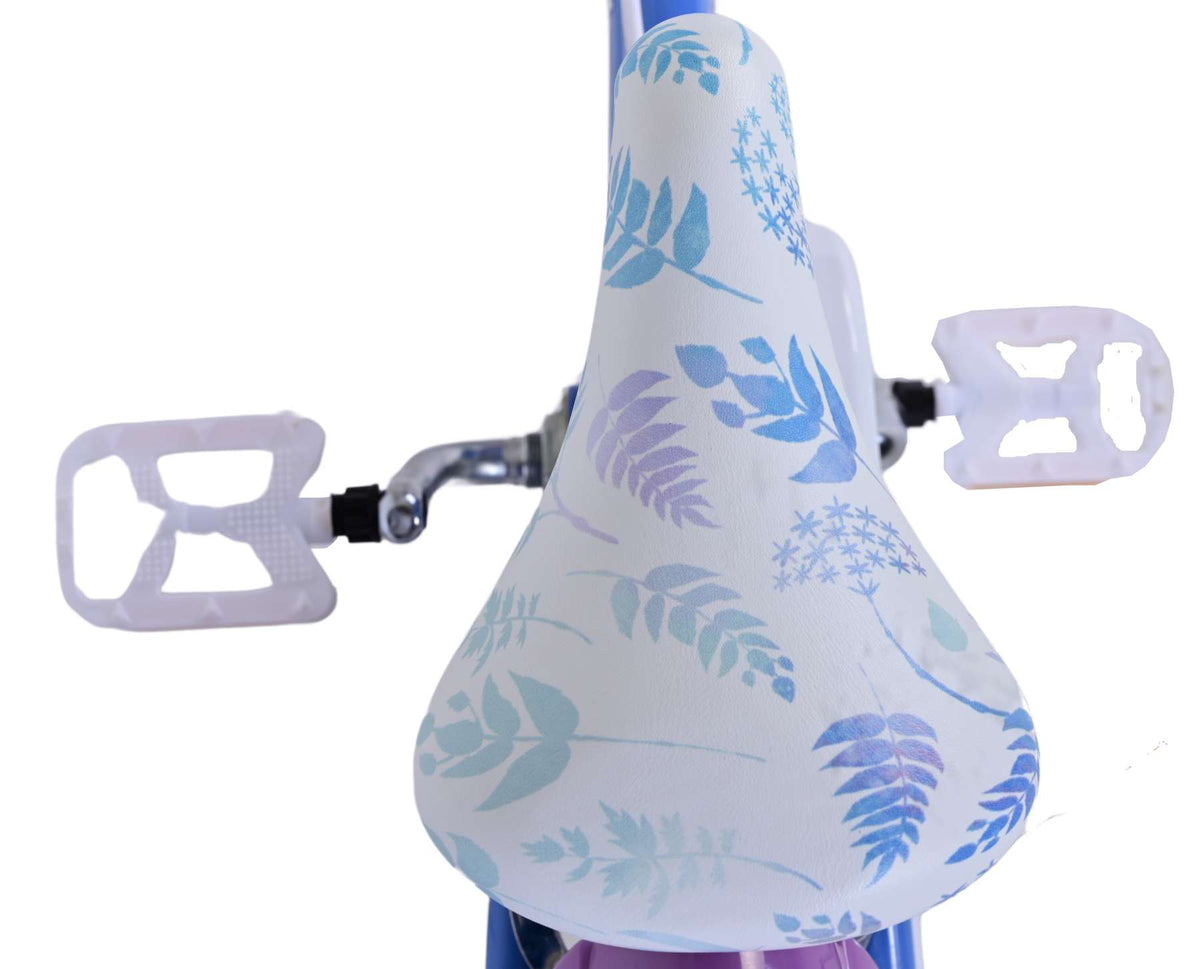 Disney Frozen 2 Children's Bike Girls 16 pouces Blue Purple Two Hand freins