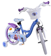Disney Frozen 2 Children's Bike Girls 16 pouces Blue Purple Two Hand freins - afbeelding 6