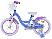 Disney Frozen 2 Children's Bike Girls 16 pouces Blue Purple Two Hand freins - afbeelding 8