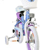 Vélo enfant Volare Disney Frozen 2 - filles - 14 pouces - bleu violet - deux freins à main
