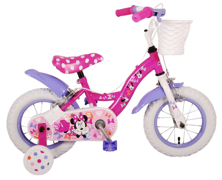 Disney Minnie le plus mignon de tous les temps! Bicycle d'enfants - filles - 12 pouces - rose - freins à deux mains